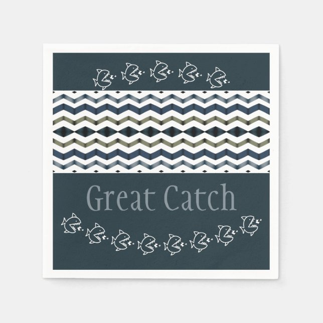 Servilleta De Papel Papel de Diseñador de peces para Whimsy (Anverso)