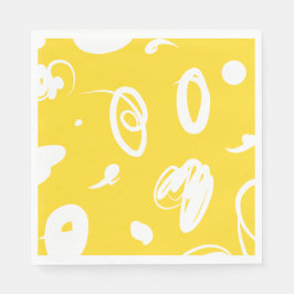 Servilleta De Papel Papel de diseño de líneas curvadas dibujadas a man