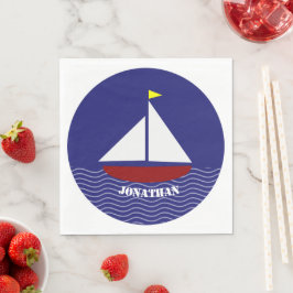 Servilleta De Papel Papel de diseño de vela en velero