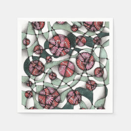 Servilleta De Papel Papel de esferas abstractas de Neurographica y Zen