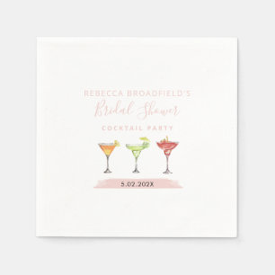 Servilleta De Papel Papel de fiesta de cóctel minimalista para despedi