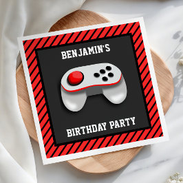 Servilleta De Papel Papel de fiesta de cumpleaños de videojuegos moder