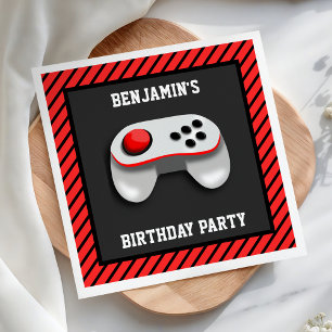 Servilleta De Papel Papel de fiesta de cumpleaños de videojuegos moder