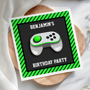 Servilleta De Papel Papel de fiesta de cumpleaños de videojuegos moder