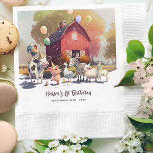 Servilleta De Papel Papel de fiesta de cumpleaños para animales de gra