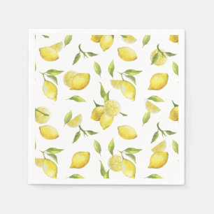 Servilleta De Papel Papel de fiesta de limones y vegetación
