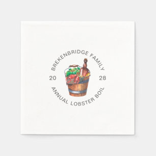 Servilleta De Papel Papel de Fiesta de verano familiar anual para herv