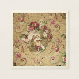 Servilleta De Papel Papel de fondo floral victoriano