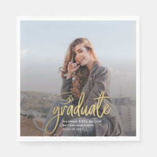 Servilleta De Papel Papel de Foto de Graduado Graduación 2026