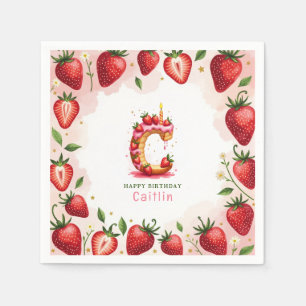 Servilleta De Papel Papel de fresa Papel de cumpleaños Carta de la ser