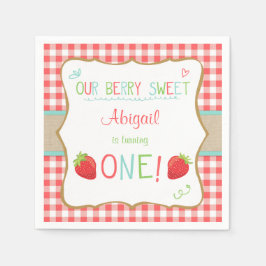 Servilleta De Papel Papel de fresa Toallas fruta de verano Picnic