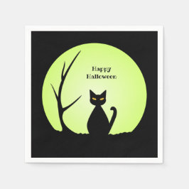 Servilleta De Papel Papel de gato horroroso