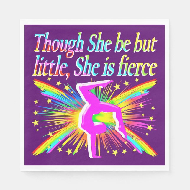 SERVILLETA DE PAPEL PAPEL DE GIMNASIA PEQUEÑO PERO FERIZ NAPKINS (Anverso)