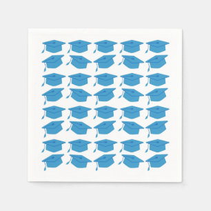 SERVILLETA DE PAPEL PAPEL DE GRADUACIÓN AZUL DE COLUMBIA NAPKINS