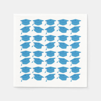 SERVILLETA DE PAPEL PAPEL DE GRADUACIÓN AZUL DE COLUMBIA NAPKINS
