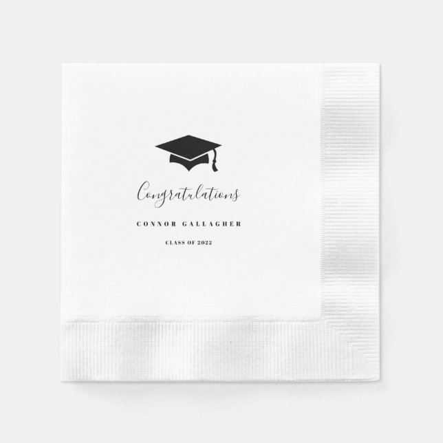 Servilleta De Papel Papel de graduación de personalizado (Anverso)