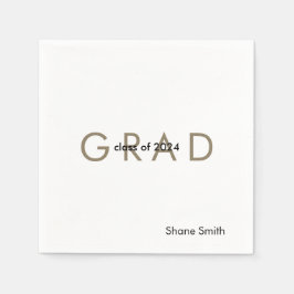 Servilleta De Papel Papel de graduación personalizado contemporáneo