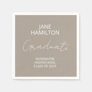 Servilleta De Papel Papel de grupo de graduación de guión personalizad