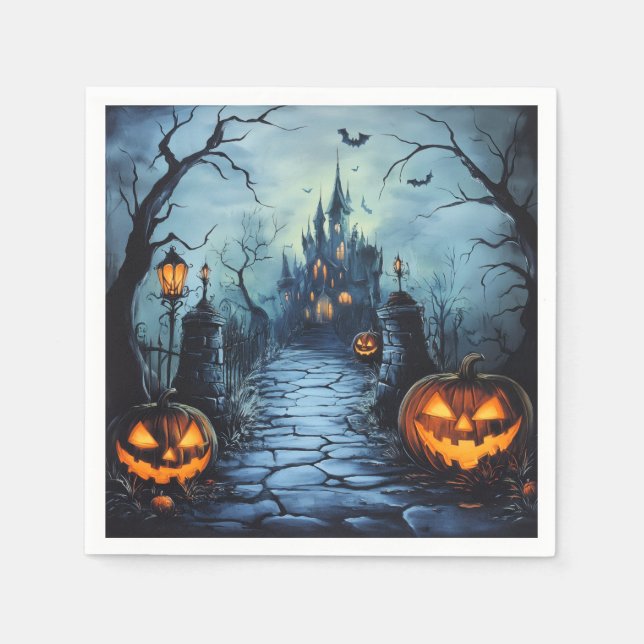 Servilleta De Papel Papel de Halloween  (Anverso)