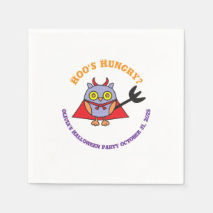 Servilleta De Papel Papel de Halloween Napkins Owl Devil