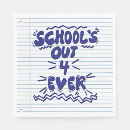 Servilleta De Papel Papel de hoja suelta School’s Out Forever