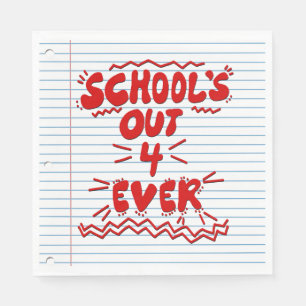 Servilleta De Papel Papel de hoja suelta School’s Out Forever