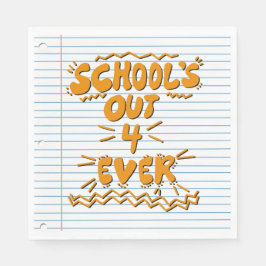 Servilleta De Papel Papel de hoja suelta School’s Out Forever