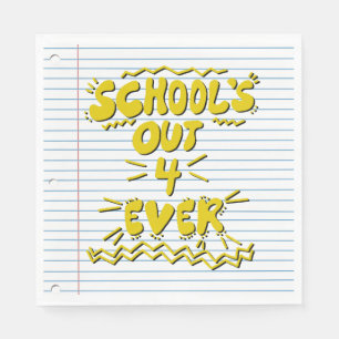 Servilleta De Papel Papel de hoja suelta School’s Out Forever