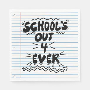 Servilleta De Papel Papel de hoja suelta School’s Out Forever