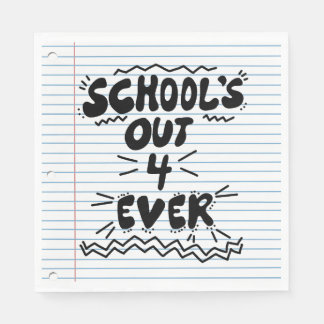 Servilleta De Papel Papel de hoja suelta School’s Out Forever