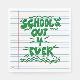 Servilleta De Papel Papel de hoja suelta School’s Out Forever