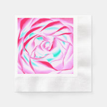 Papel de impresión floral Fuchsia and Aqua