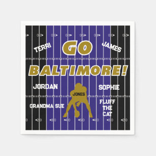 Servilleta De Papel Papel de la familia Baltimore Football