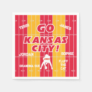 Servilleta De Papel Papel de la familia Kansas City Football