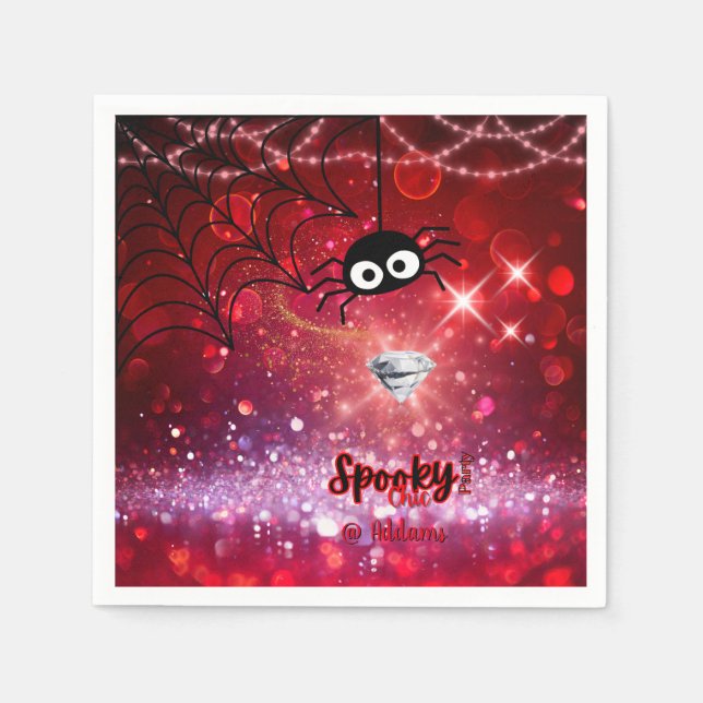 Servilleta De Papel Papel de la fiesta de Halloween en Moda espeluznan (Anverso)