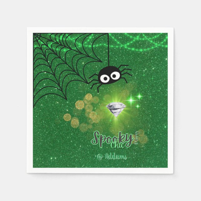 Servilleta De Papel Papel de la fiesta de Halloween en Moda espeluznan (Anverso)