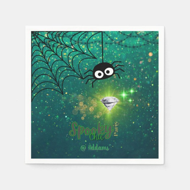 Servilleta De Papel Papel de la fiesta de Halloween en Moda espeluznan (Anverso)