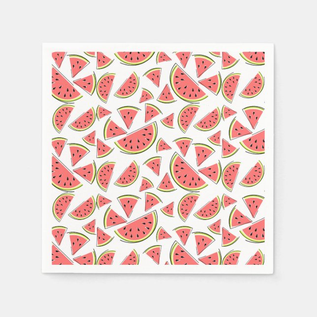 Servilleta De Papel Papel de la sandía en varias servilletas (Anverso)