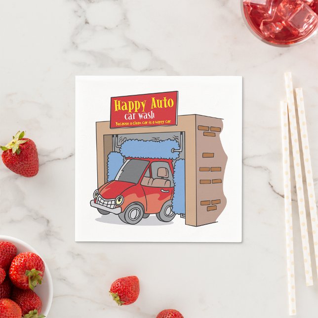 Servilleta De Papel Papel de lavado automático de coches feliz (Subido por el creador)