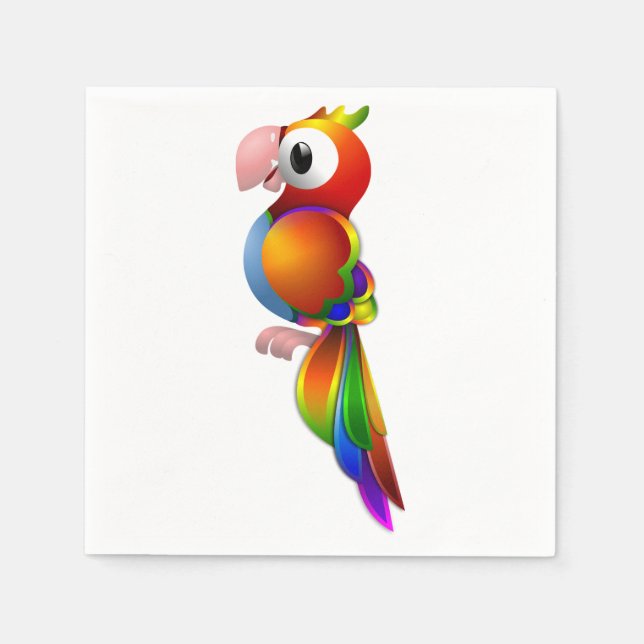 Servilleta De Papel Papel de loro (Anverso)