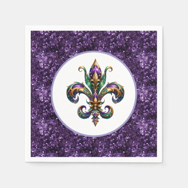 Servilleta De Papel Papel de Mardi Gras (Anverso)