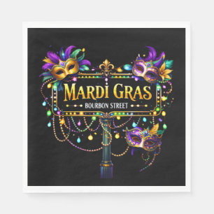 Servilleta De Papel Papel de Mardi Gras