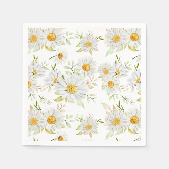 Servilleta De Papel Papel de Margaritas (Anverso)