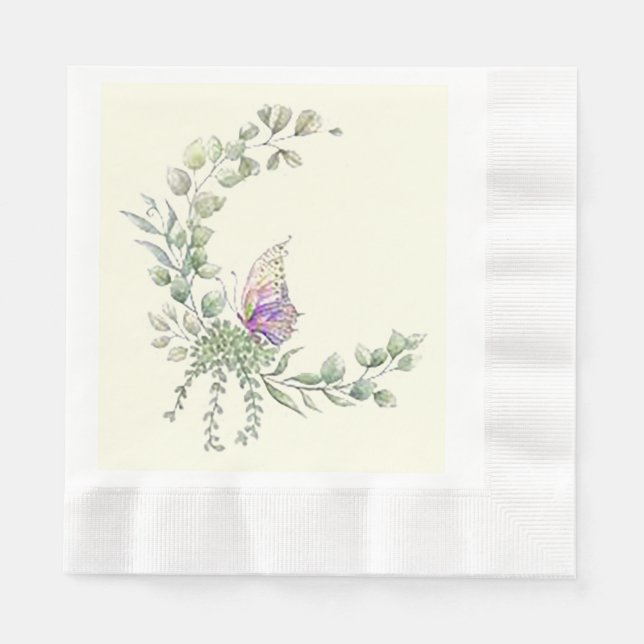 Servilleta De Papel Papel de Mariposa de Primavera (Anverso)