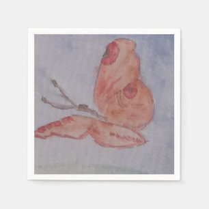 Servilleta De Papel Papel de mariposa rosa