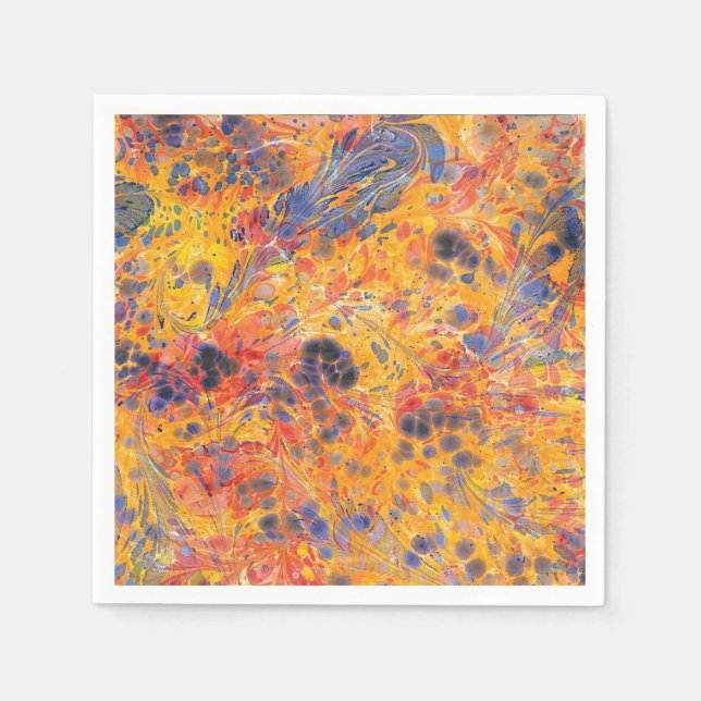 Servilleta De Papel papel de mármol Cocktail estándar (Anverso)