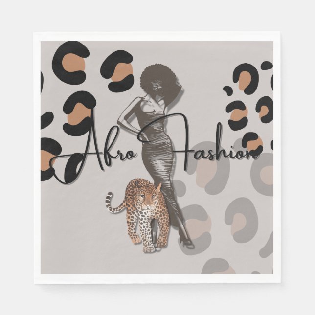 Servilleta De Papel Papel de moda de la mujer (Anverso)