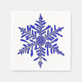 Servilleta De Papel Papel de nieve azul Coctel Napkin