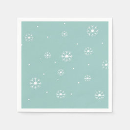 Servilleta De Papel Papel de nieve verde azulado Cócteles