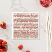 Papel de Niña Bebé Floral Rosa Vintage
